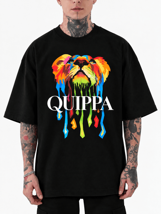 Lion Drip T-Shirt 🦁 QUIPPA Lion Drip T-Shirt 🦁