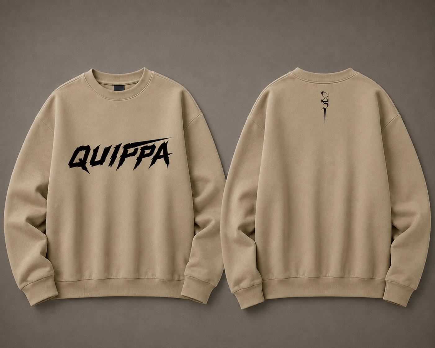 QUIPPA Signature Crewneck Sweatshirt – Sand